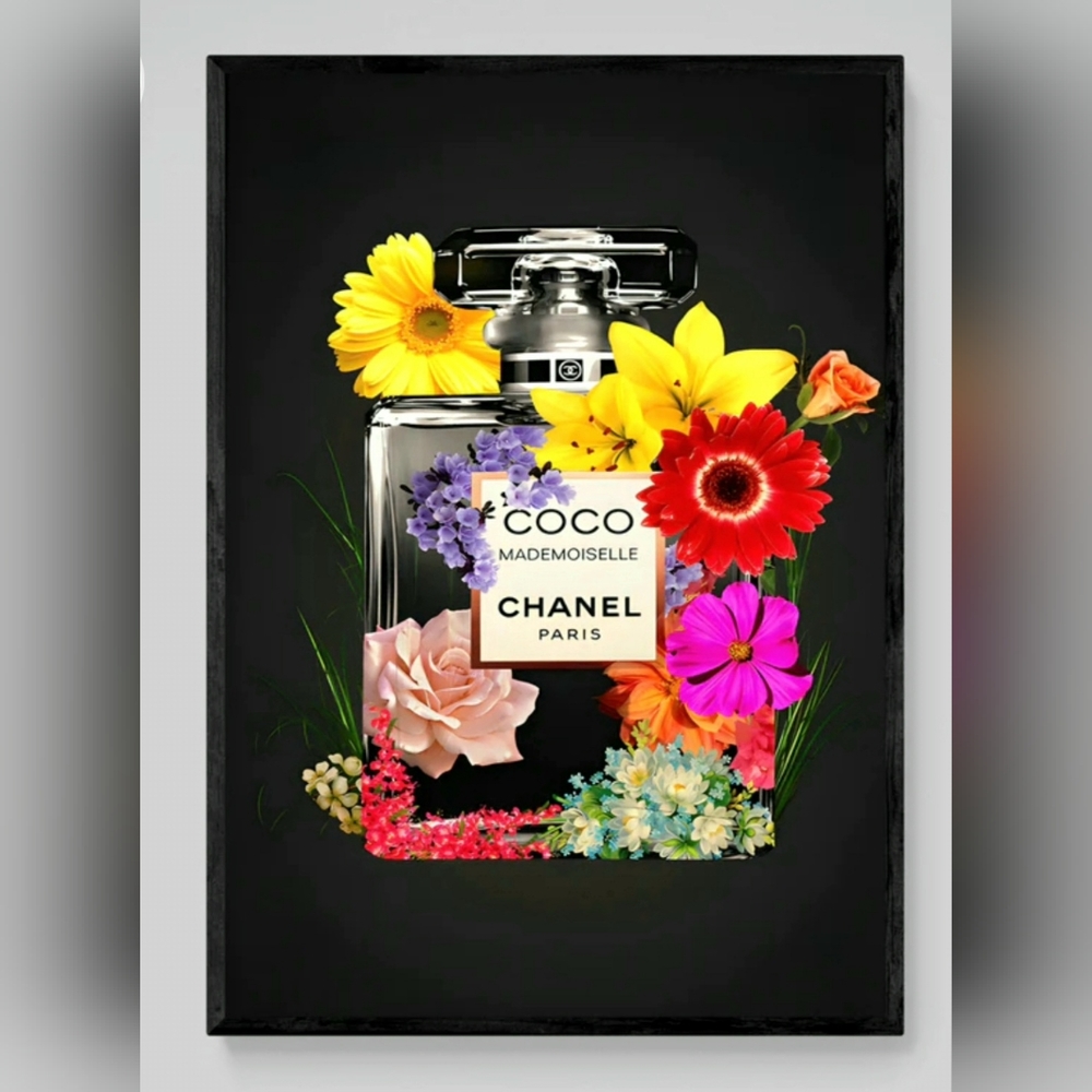 Chanel 8 1/2"x11" Framed Wall Art